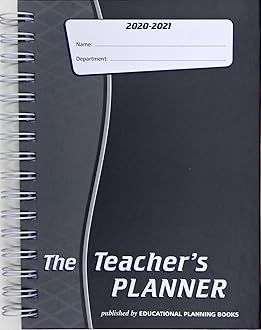 Educational Planning Books - The Teachers Planner 2025-26 | (A4, 5 Periods) | Page-a-Day & Undated, with Dedicated Pages for Year Planning, Exams, Marking, Contacts, and more - Charcoal (TP13-C)