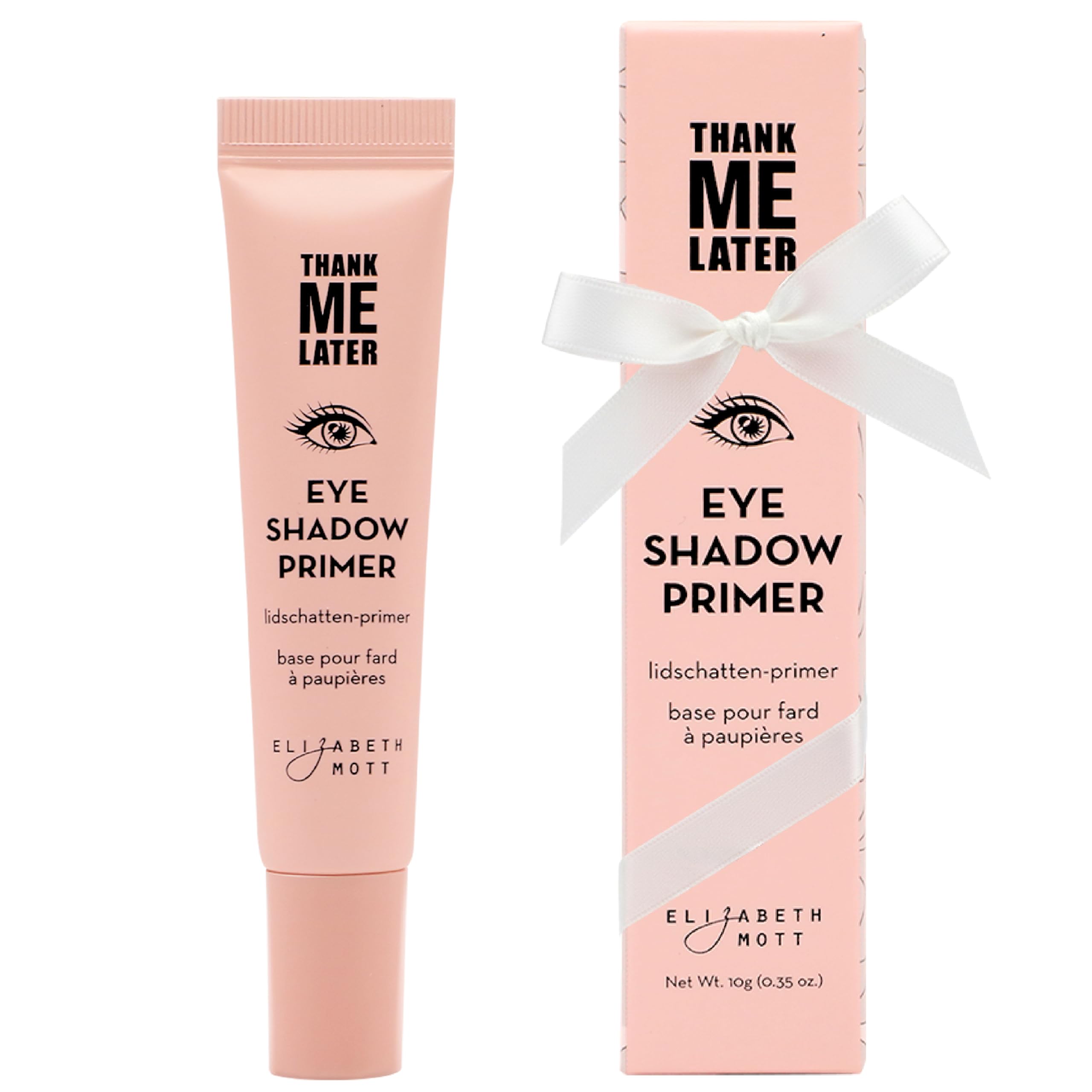 Elizabeth Mott Eyeshadow Primer - Thank Me Later - for Long-Lasting Power Grip - Eye Makeup Base to Control Oil & Prevent Creasing for All-Day - Eye Shadow Cream for Mature Skin - 10 g