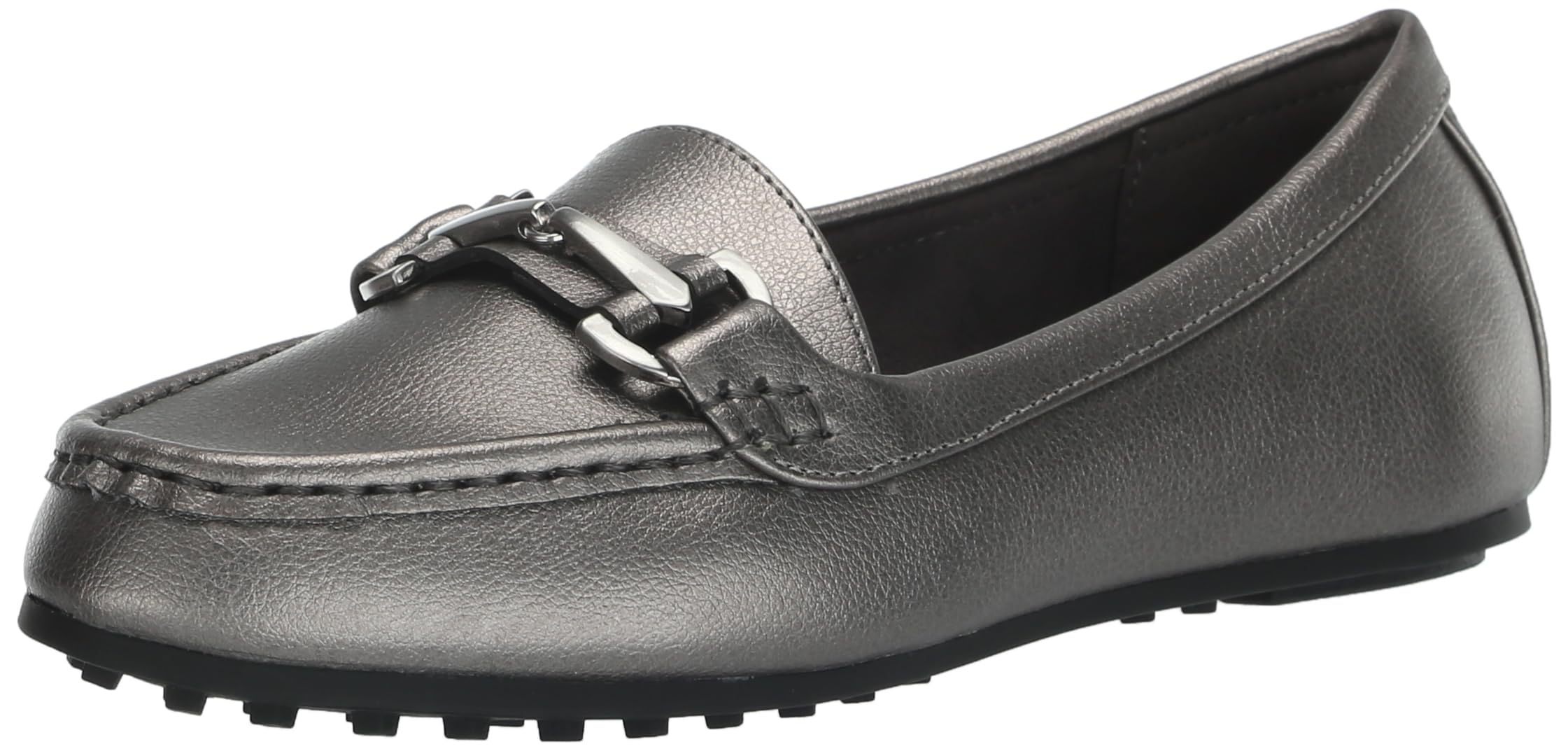 What’s What Women’s Day Drive Loafer, Graphite Pu Leather, 5