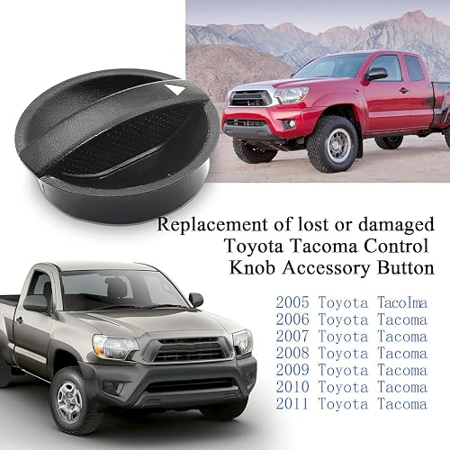 thumbnail image 2 of Replacement HVAC Control Knobs For 2005-2011 Toyota Tacoma - Fan Speed & Temperature Dials (Set) 2 of 7