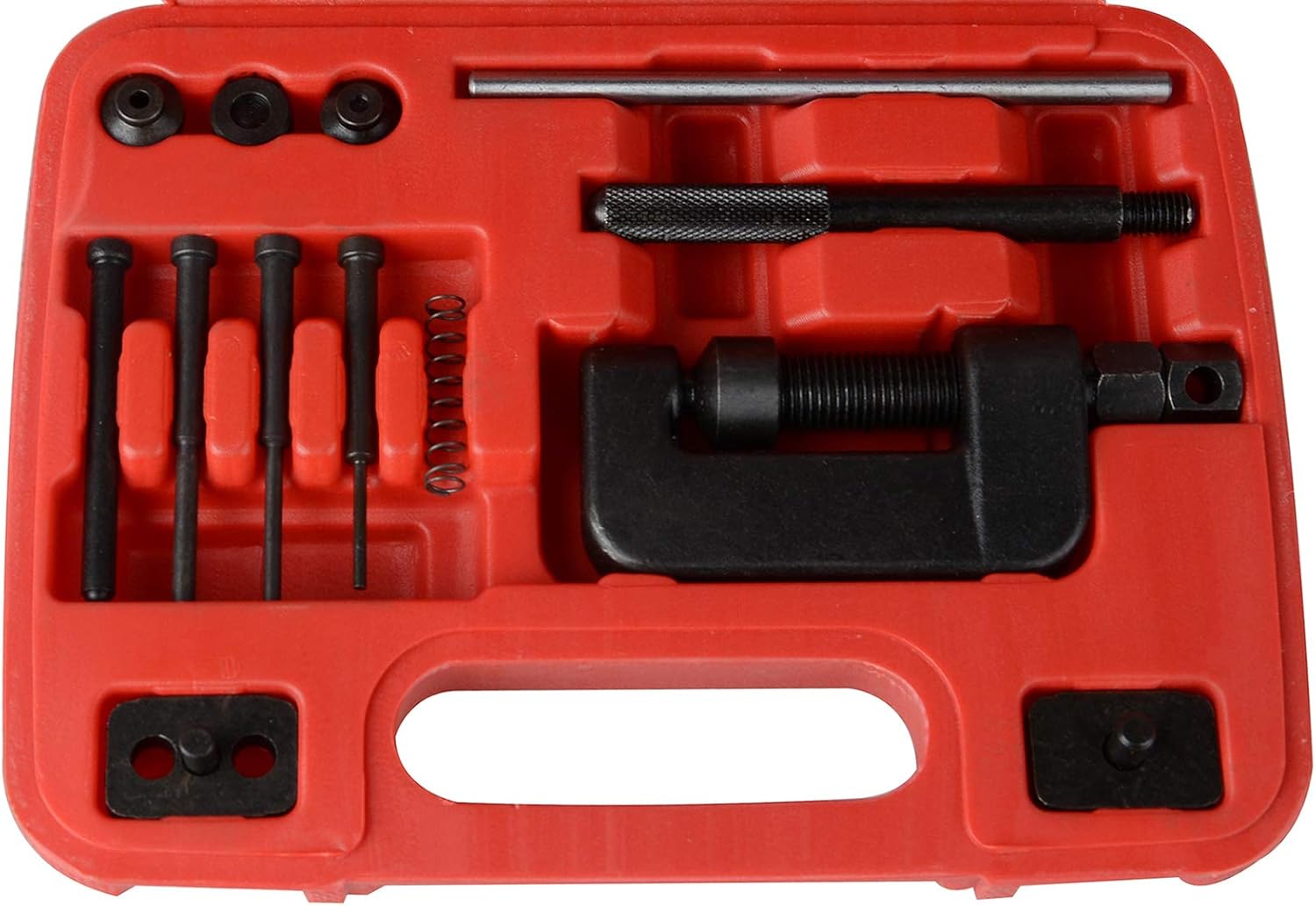Chain Breaker 13-Piece Set with Carrying Case – Chain Cutter and Riveter for Motorcycle, Bike, ATV: Automotive
