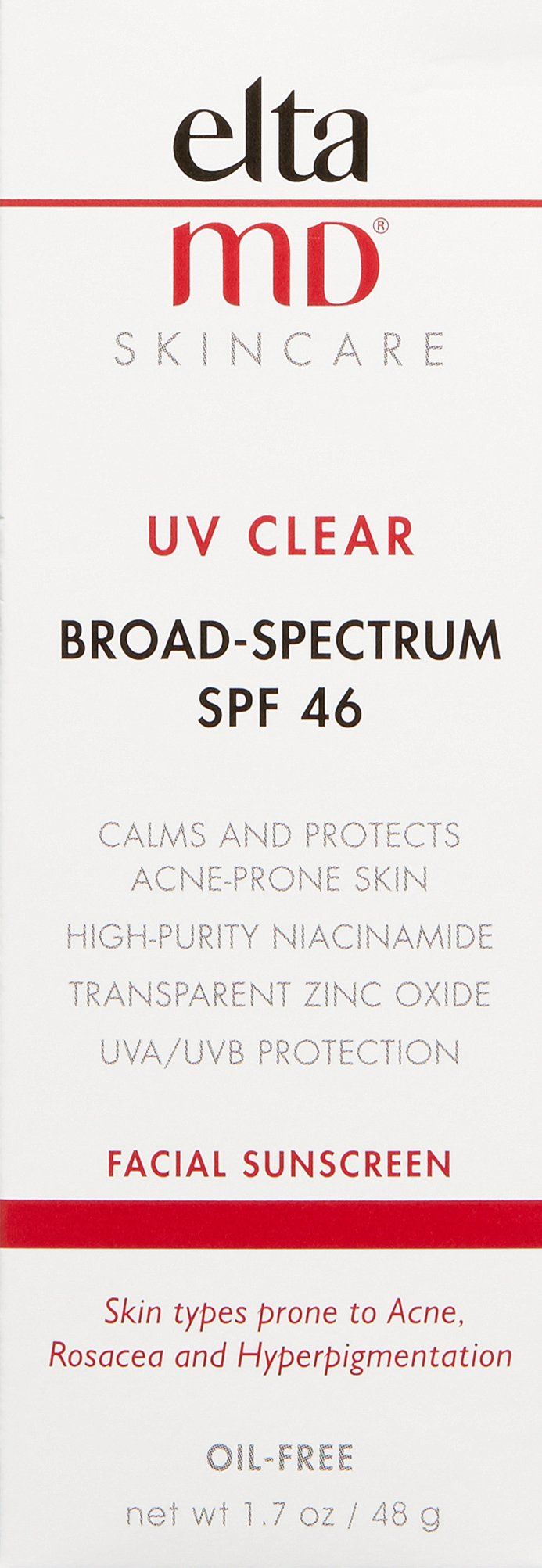 EltaMD UV Clear SPF 46 Face Sunscreen, Broad Spectrum Sunscreen for