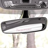 3 PCS I Love You Drive Safe Rearview Mirror & Window Decals Vinyl Car Stickers for Women, Inspirational Mirror Quotes, Vanity & Car Interior Decor Stickers (I Love You Drive Safe)