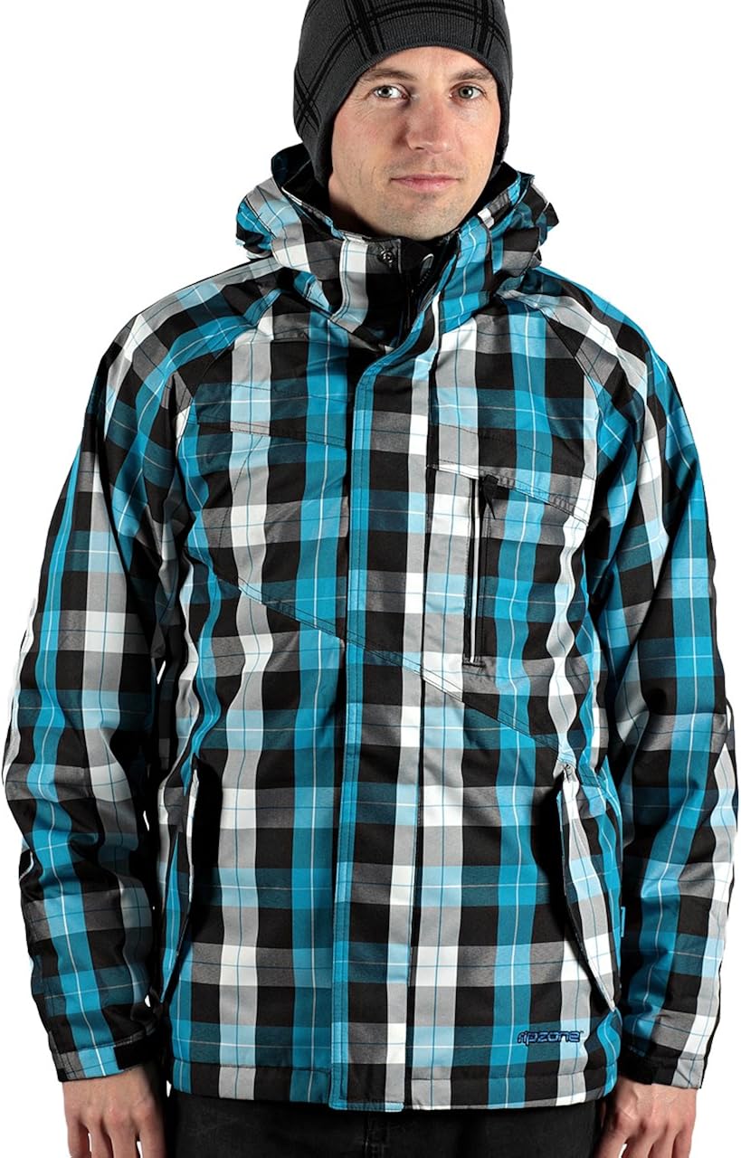 Ripzone Paralyzer Sherpa JKT Mens Snowboard Jacket, Electric Blue Black White, XL: Amazon.co.uk 