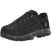 Timberland PRO Men's Powertrain Sport Alloy Safety Toe Static Dissipative Industrial Athletic Work Shoe, Black/Grey, 8.5 M