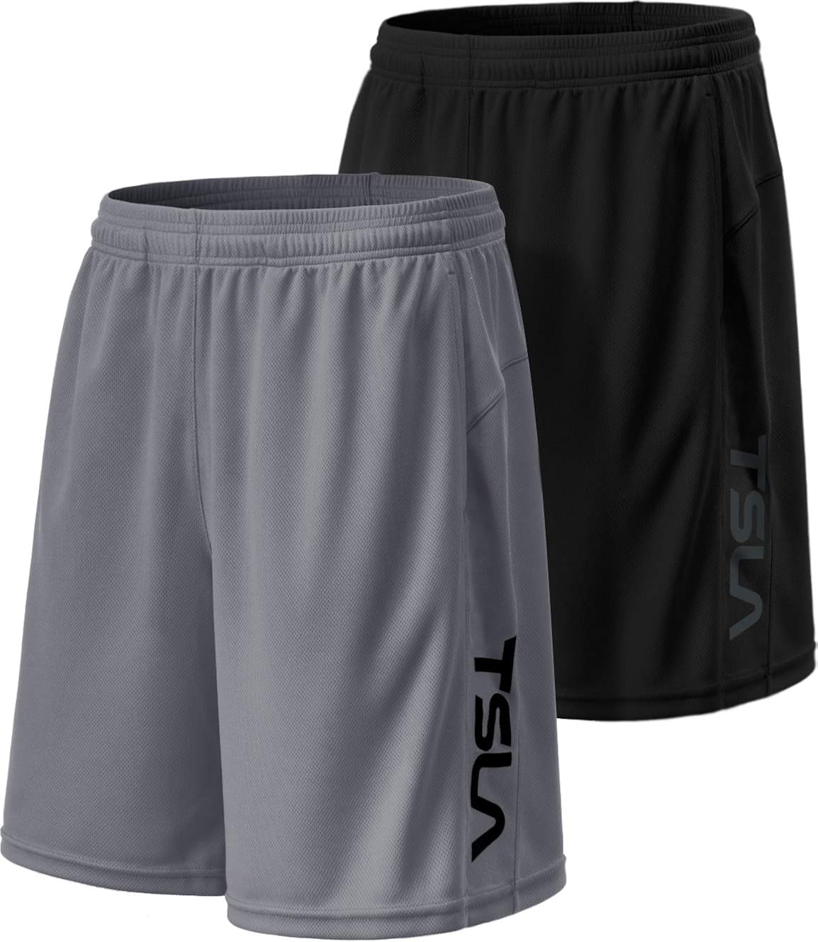 TSLA 1, 2 or 3 Pack Men's Athletic Mesh Shorts, Quick Dry Basketball Running Shorts, Gym Training Workout Shorts with Pockets : Clothing