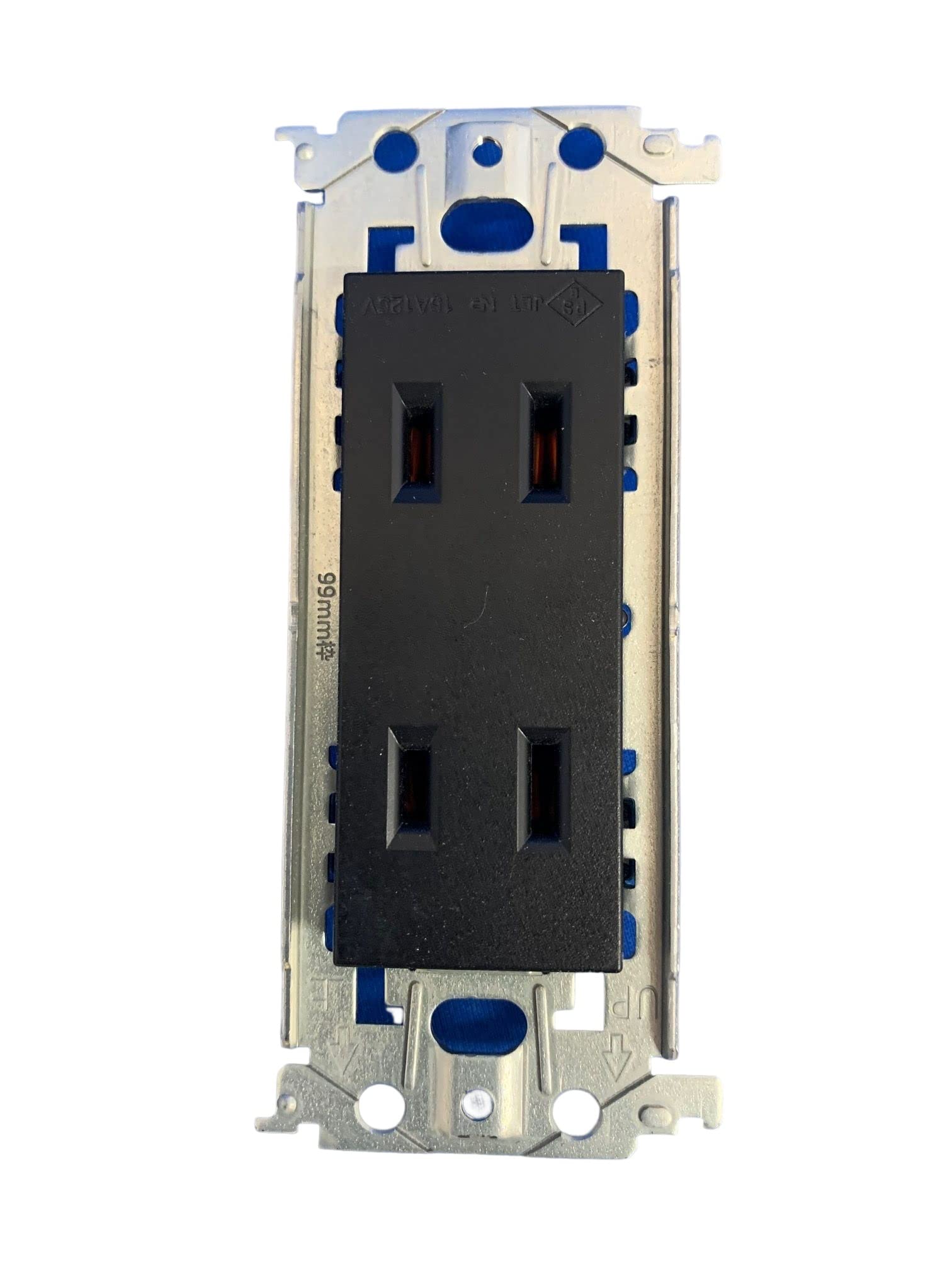 パナソニック(Panasonic) 埋込ダブルコンセント 金属枠付 ブラック WTL1502B商品画像