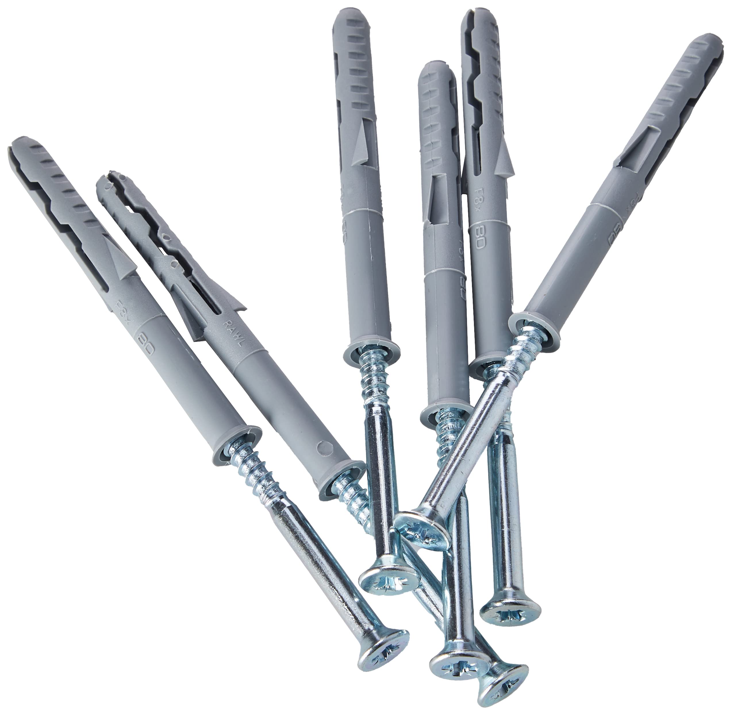 Rawlplug 21 323 Frame Fixings and Screws (Pack of 50) - 8 X 80mm (50 pieces)