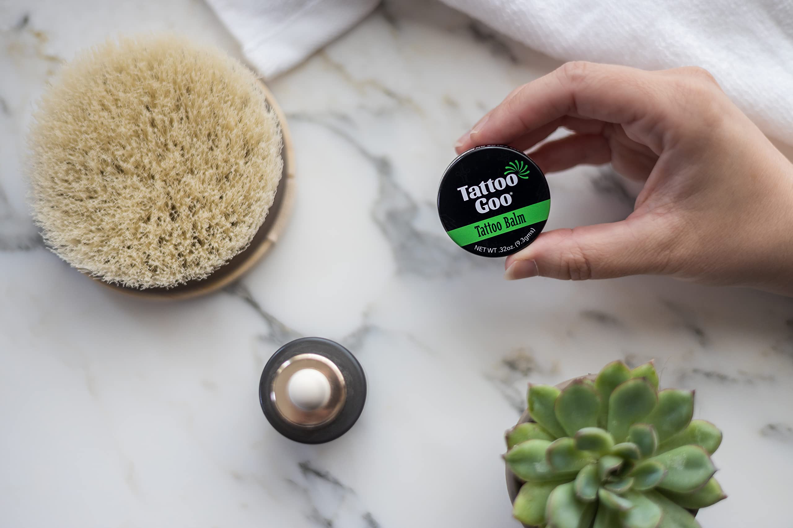 Tattoo Goo Original Aftercare Balm, Natural Tattoo Balm with Beeswax and Cocoa Butter, Soothing Ointment and Brightening Care, .75 oz; Packaging May Vary