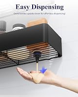 Kitsure 2 Pack Rustproof Shower Caddy Large Shelves Drill-Free 4 Hooks Black view 6