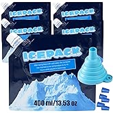 Reusable Ice Packs for Coolers - 5 Pack Freezable Gel Packs for Lunch Box, Camping, Picnic, Medical Cold Therapy - Leakproof & Long-Lasting Cold Storage