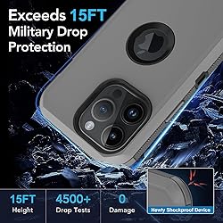 for iPhone 15 Pro Max Case, with Built in Screen