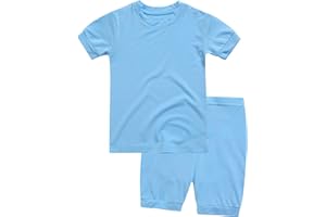 VAENAIT BABY Toddler Kids Girls Boys Sleepwear Pajamas Short Soft Shirring Cool Summer Viscose Pjs 2pcs Set