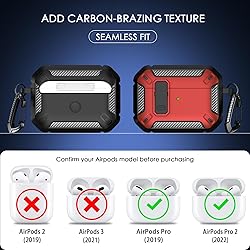 RFUNGUANGO for AirPods Pro Case Cover with Cleaner