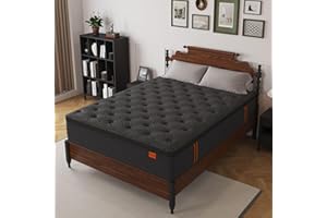 VISCOUNTESS Queen Mattress, 14 Inch Hybrid Mattresses in a Box with Durable Support, Fiberglass Free, Motion Isolation & Individually Poctet, 100 Night Trial, Queen Size, Pressure Relief for Silent Sleep