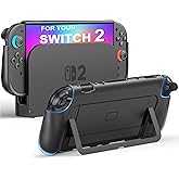 Dockable Protective Case for Nintendo Switch 2 2025, Ergonomic Grip with Kickstand, Quick-Release Joy-Con Design, Cooling Vents, Portable for Travel - Fits Original Dock, Lightweight & Scratchproof