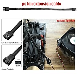 12" PWM Fan Extension Cable, 4-Pin PC Cable
