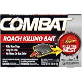Combat Roach Killing Baits, Small &amp; Large Roaches, Kills the Nest, 6 Count | For Small and Large Roaches, Hydramethylnon Formula, Kills Nests, Mess-Free, No Vapor, No Fumes, Nest Destroyer