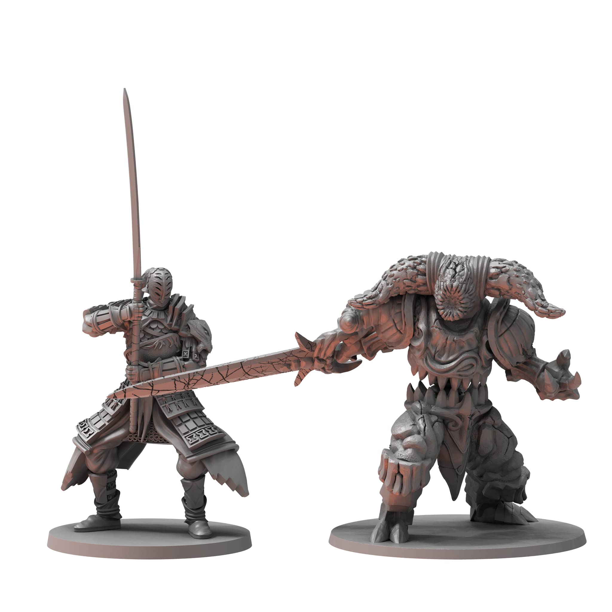 Dark Souls The Role Playing Game: Sir Alonne & Smelter Demon Miniatures & Stat Cards. DnD, RPG, D&D, Dungeons & Dragons. 5E Compatible — image 1