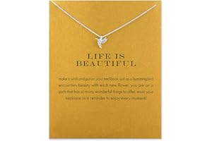 Baydurcan Friendship Anchor Compass Necklace Good Luck Elephant Pendant Chain Necklace with Message Card Gift Card