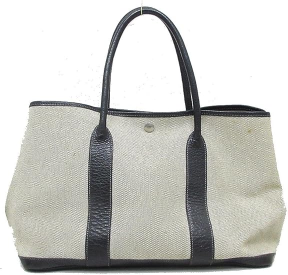 Amazon Co Jp Hermes エルメス トートバッグ ガーデンパーティpm ネイビー キャンパス レザー ブランドバッグ 中古 腕時計