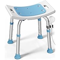 HOMLAND Shower Chair for Inside Shower, 400 lbs Adjustable Shower Stool with Suction Feet, Shower Seat for Inside Tub Bathroo