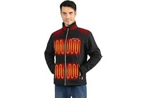 Venture Heat Mens Heated Jacket, Warming Jackets – Ideal Winter Gift with battery pack included