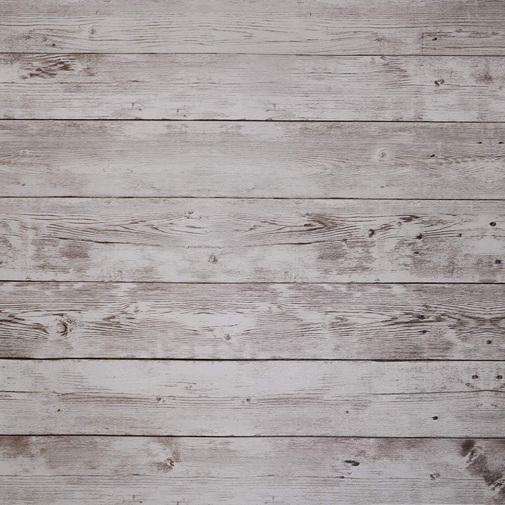 Wood Self Adhesive Paper 17.7" x 393.7", Removable Wood Peel and Stick Wallpaper Decorative Wall Covering Vintage Wood Plank