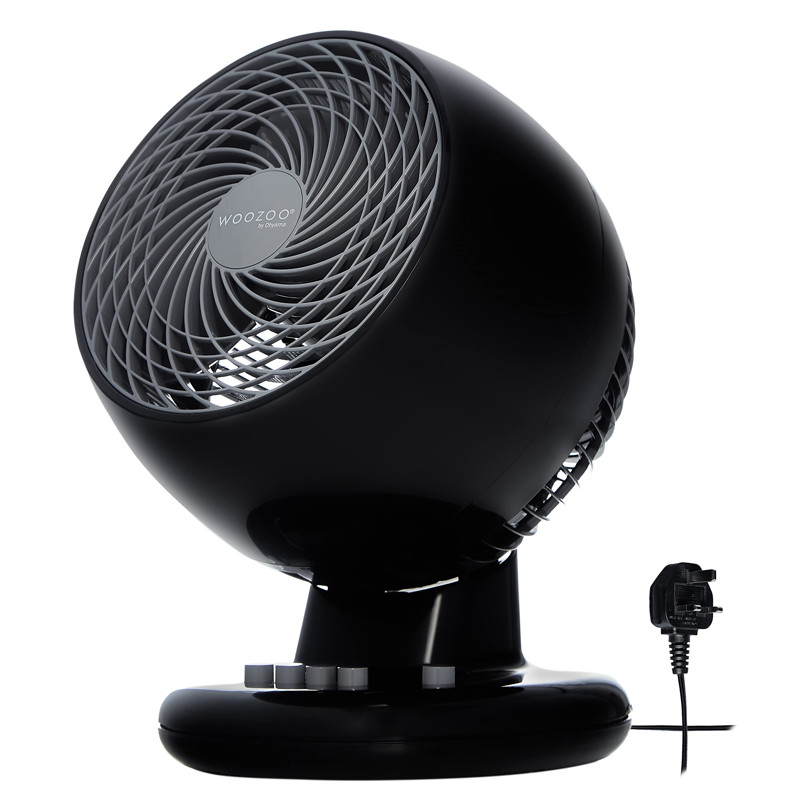 Iris Ohyama Fan, PCF-M18, 7.5 Inch, 5 Angle Adjustable Head, Black