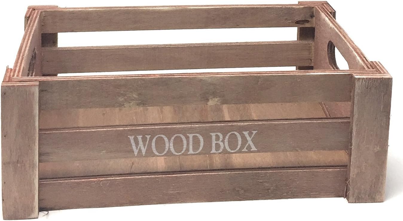 C1 Caja de Madera Vintage Color salmón -15 x 38 x 28 cm: Amazon.es: Hogar