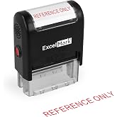 ExcelMark Reference ONLY Self Inking Rubber Stamp - Red Ink (A1539)