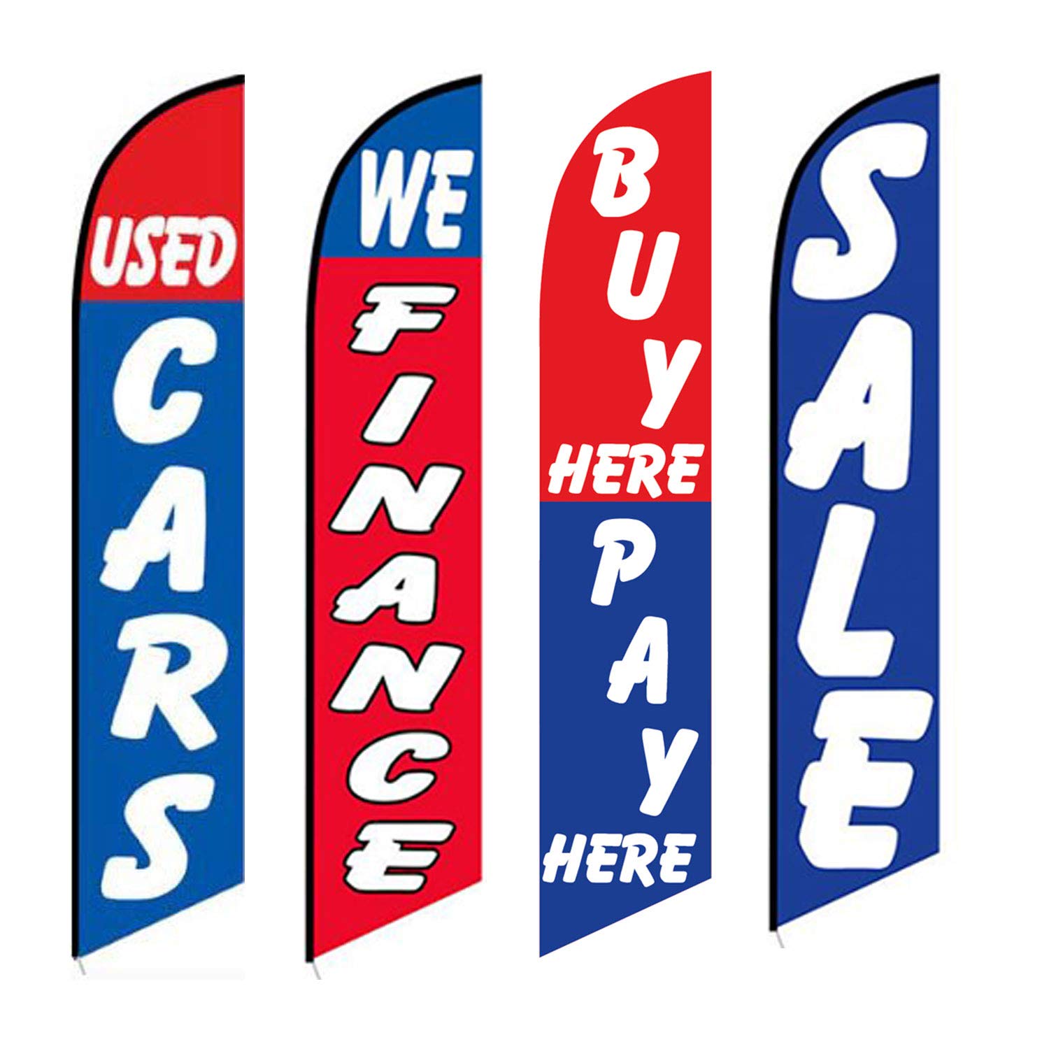 Photo 1 of Used Cars Flag Windless Swooper 4 Lot Set Auto We Finance Buy Here Pay Here Sale