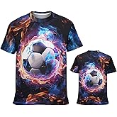 Tiannee Boys Girls 3D Graphic T Shirt, Novelty Kid's Shirts, Casual Crewneck Short Sleeve Tops Tees 6-16 Years