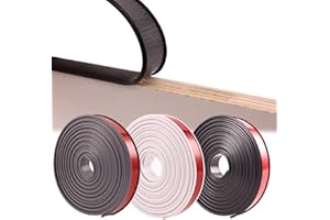 ORMEIN Black U-Shape Edge Banding, 19.68 FT Self Adhesive Edge Protector for Furniture, Flexible TPE Veneer Furniture Corner & Edge Safety Guards, for Table Cabinet Shelf Repair (20mm*19.68ft, Black)