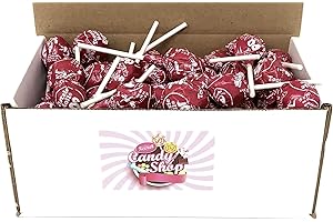SECRET CANDY SHOP Tootsie Pops Lollipops 40 Lollies in a Box (Raspberry)