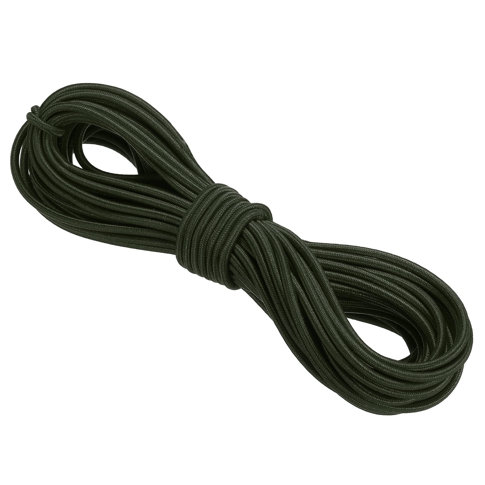 Photo 1 of PATIKIL Bungee Cord Elastic Cord Heavy Stretch String Rope 1/8" 11 Yards(3mm x 10m) Army Green for Crafting DIY Sewing Hook Straps Camping Tie Down Strap