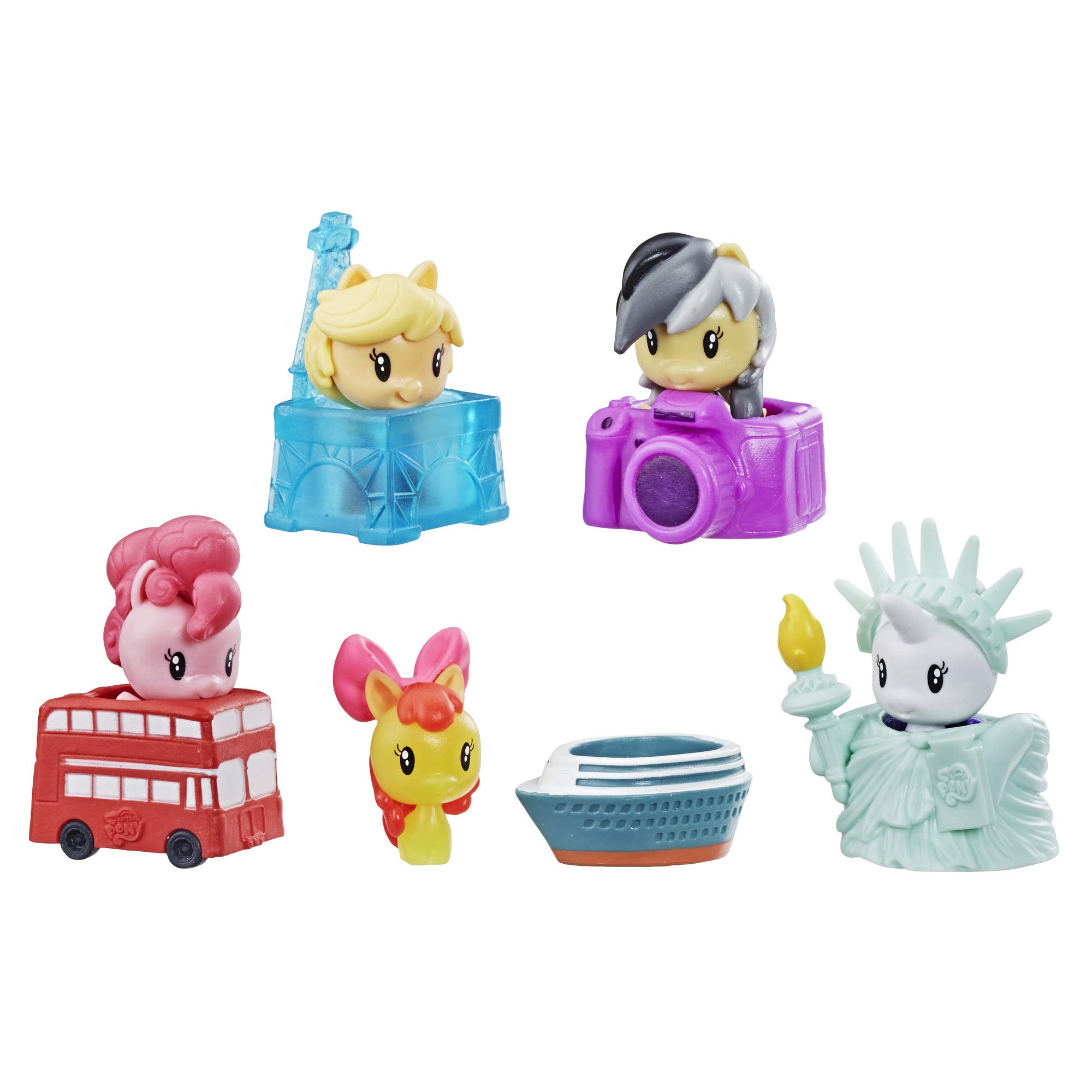 My Little Pony Toy Cutie Mark Crew Series 4 Surprise Pack: Sightseeing Fun Collectible 5 Pack with 2 Mystery Figures, Kids Ages 4 & Up