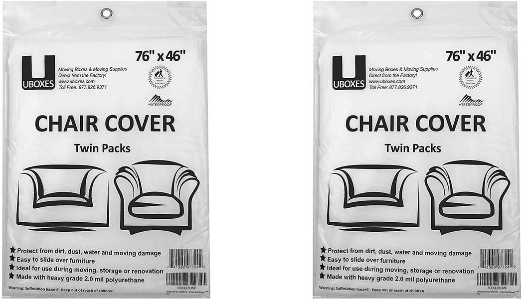 Uboxes Chair Cover - 2 Pk: Garden & Outdoor