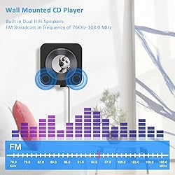 MICOCIOUS Portable CD Player with Bluetooth Desktop