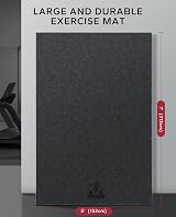 HAPBEAR Large Yoga Mat 7x5 ft 8mm Non-Slip Extra Cushioning view 2