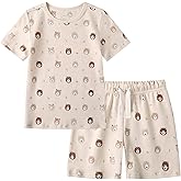 Owlivia 100% Organic Cotton Baby Short Sleeve Pajama Sets, Toddler Boy Girl 2-Piece Sleepwear