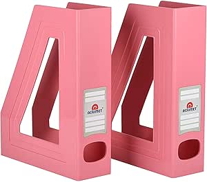 Amazon.com: Acrimet Magazine File Holder Rack Organizer (Plastic ...