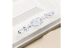 10 Piece Zinc Alloy Cabinet Handle Back Plates, Retro Style, Single Hole for Cabinets, Doors, Cupboards