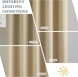 PONY DANCE 100% Blackout Thermal Curtain 52x54 Biscotti Beige 2 Panels view 6