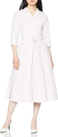 Amazon Co Jp セルフォード コットンレースシャツワンピース Cwfo レディース 服 ファッション小物