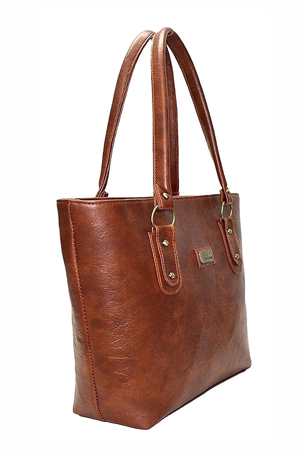 stalkers combo of 2 pu leather ladies handbags - brown (skr-new-cmb-1)