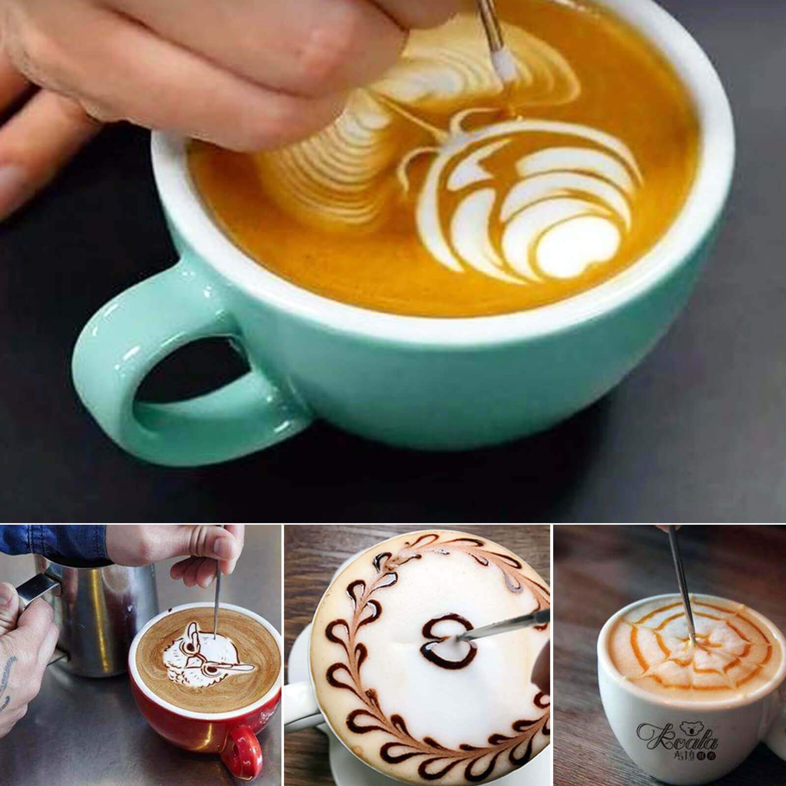 Frother Cup Stainless-steel Steam Pitcher – Espresso Accessories Milk frothing Pitcher Coffee Froth Jug Latte Art Steamer Pitcher 20 Oz Multicolor 600ml