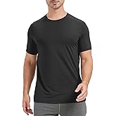 netdraw Men's Bamboo Viscose Athletic Shirt Lightwieht Cooling Moisture Wicking Workout Running Hiking Fitness T-Shirt