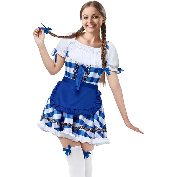 Traje De Baviera Verde Spooktacular Creations Disfraz Oktoberfest Tradicional Verde Para Mujer Con Medias Altas