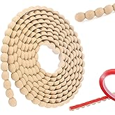 Flexible Molding Trim Peel and Stick Decorative Trim 10ft DIY Wall Trims for Mirror Window Frame Home Decor Protection (Wood Color 12mm)